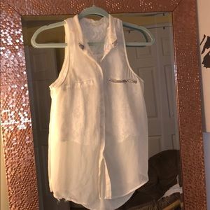 Lace Sparkle “Guess” Blouse